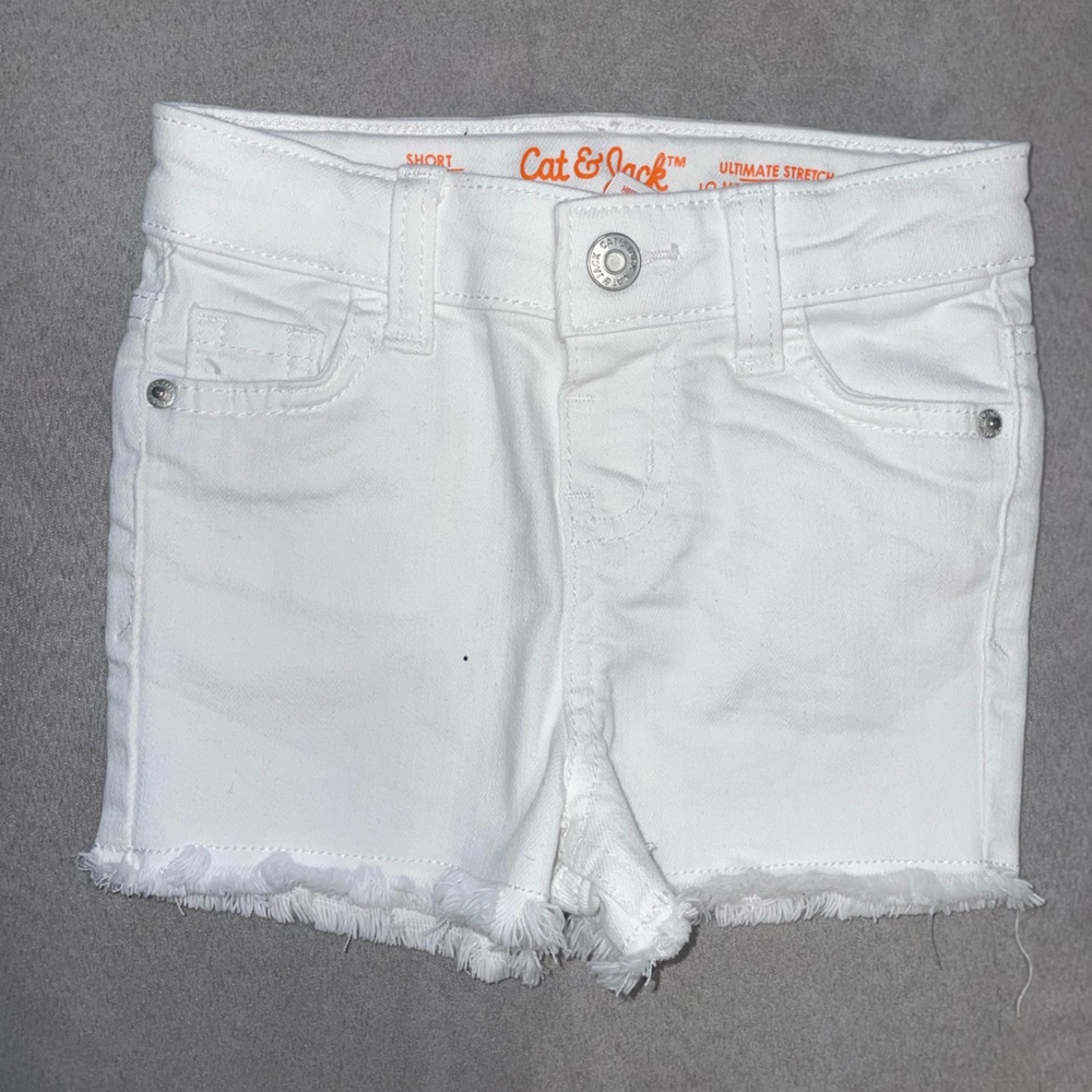 Baby girl White jean shorts